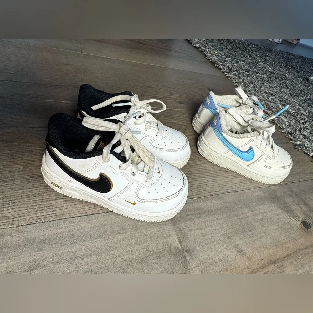 Nike Air Force 1 Toddler Size 6 Bundle White Sneakers